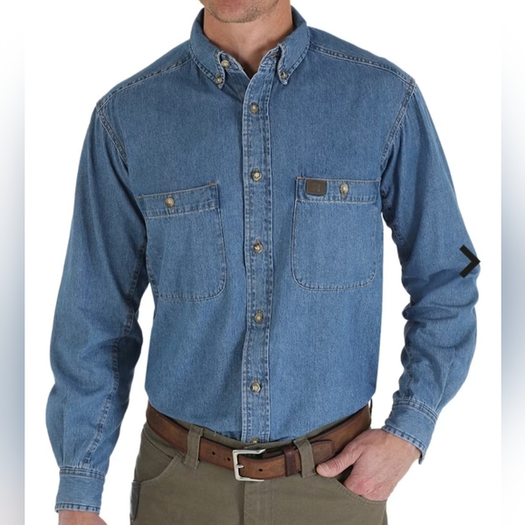 Wrangler Other - Wrangler® RIGGS Workwear® Denim Long-Sleeve Work Shirt